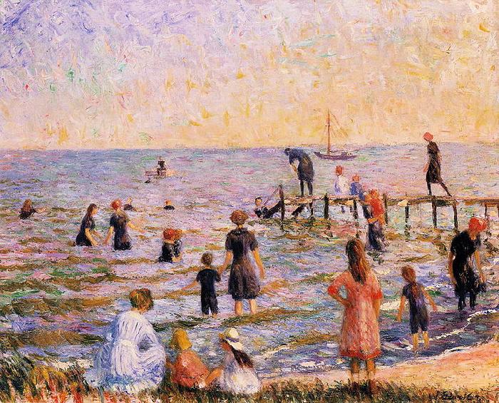 William Glackens Long Island oil painting image